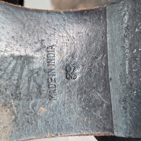 Free People Women Gladiator Suede Loop Toe Sandals Flats shoes sz 39/8.5-9 - Picture 9 of 14